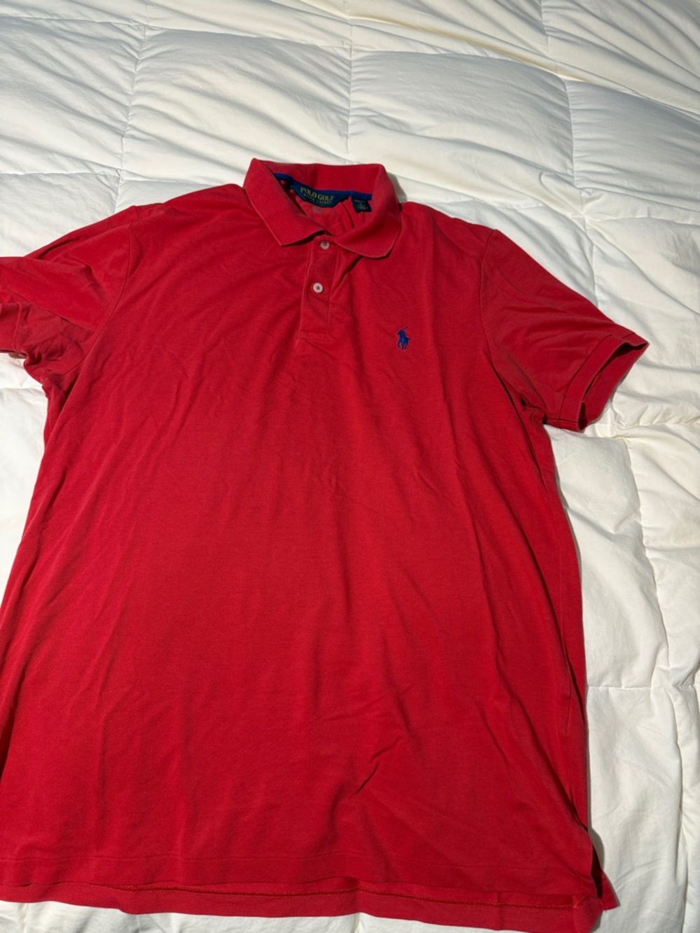 Ralph Lauren Men's Red Polo with Navy Pony